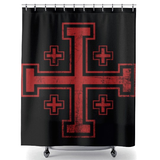 Crusader Cross Knights Templar Shower Curtains