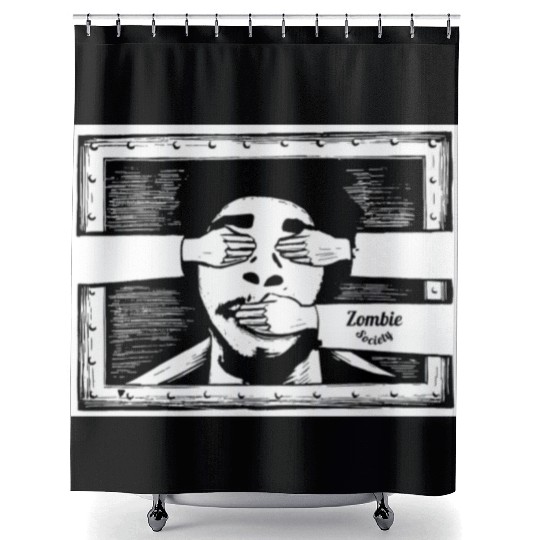 Zombie Society Shower Curtains