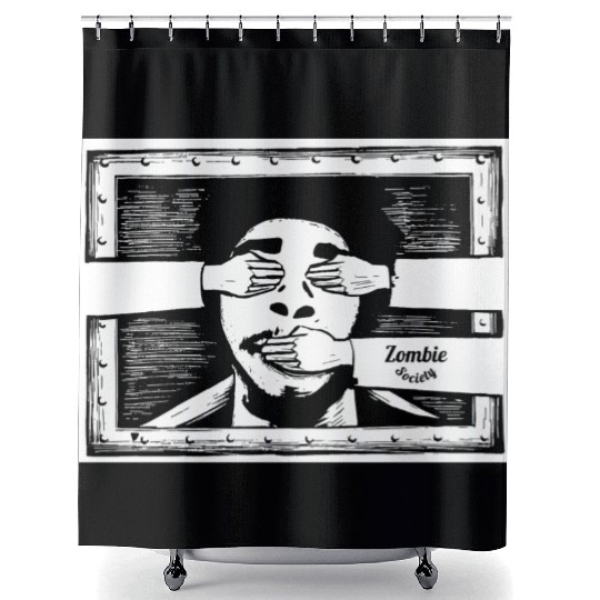 Zombie Society Shower Curtains