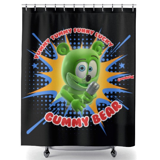 Funny Lucky Gummy Bear Shower Curtains