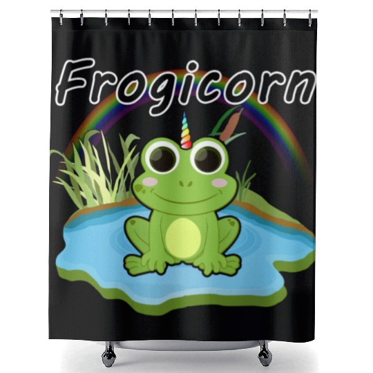 FROGICORN frog unicorn fantasy animal cute kids birthday gift Shower Curtains