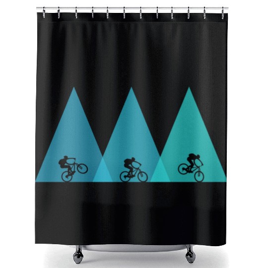 mountain bike bicycle mtb Shower Curtains