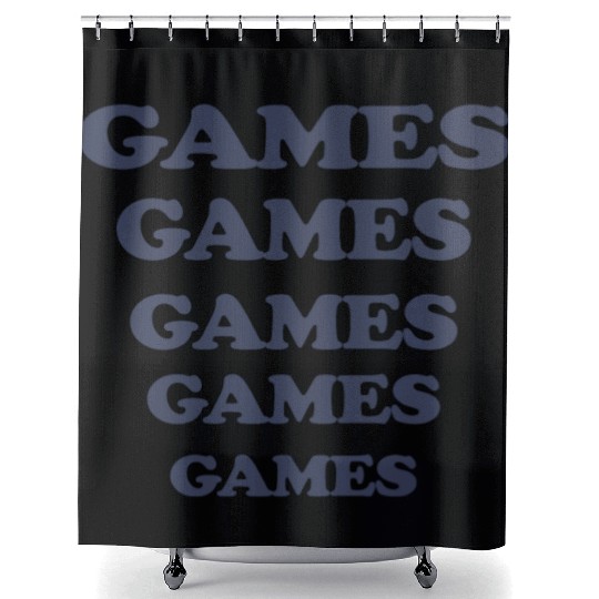 Adult Light Blue Adventureland Film Amusement Park Shower Curtains