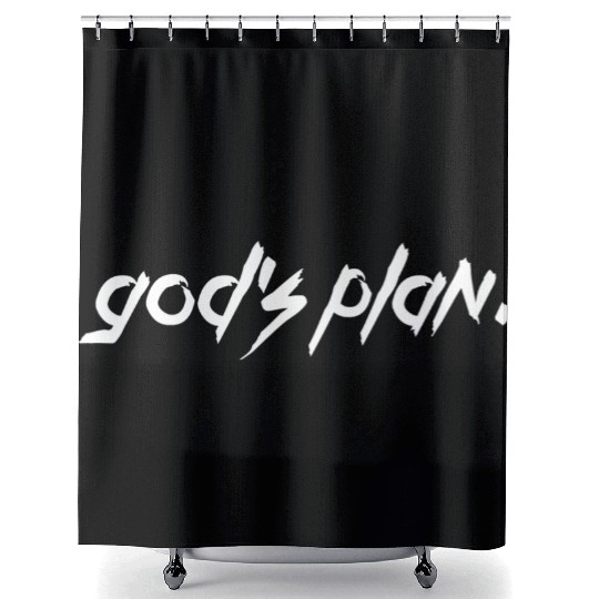 Drake God's Plan Rap Charts Lyrics Gift Fan Shower Curtains