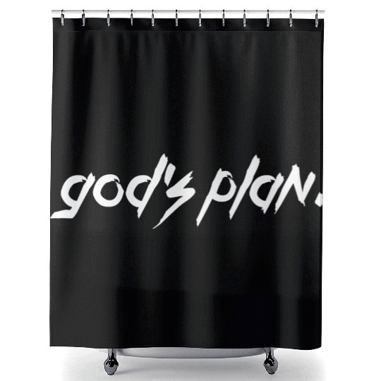Drake God's Plan Rap Charts Lyrics Gift Fan Shower Curtains