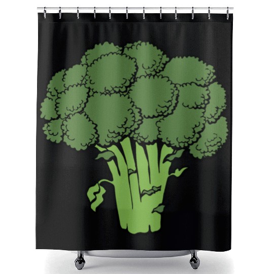 Broccoli Shower Curtains