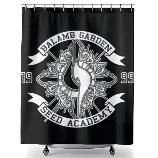 Balamb Garden Seed Academy Logo Drawing Symbol Shower Curtains