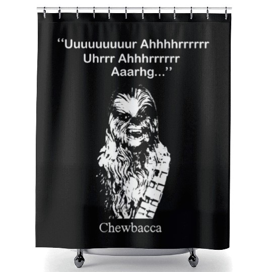 Chewbacca T - Shower Curtains - Star Wars fan