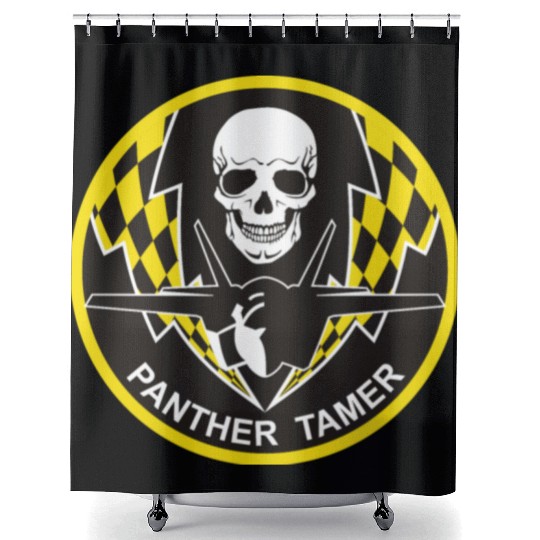 F-35 Panther Tamer Shower Curtains