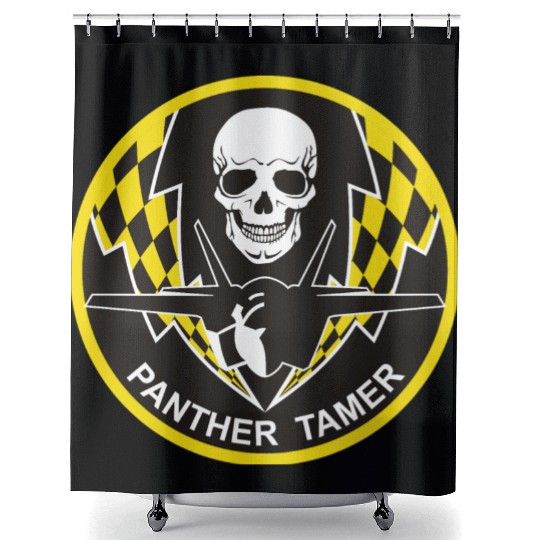 F-35 Panther Tamer Shower Curtains