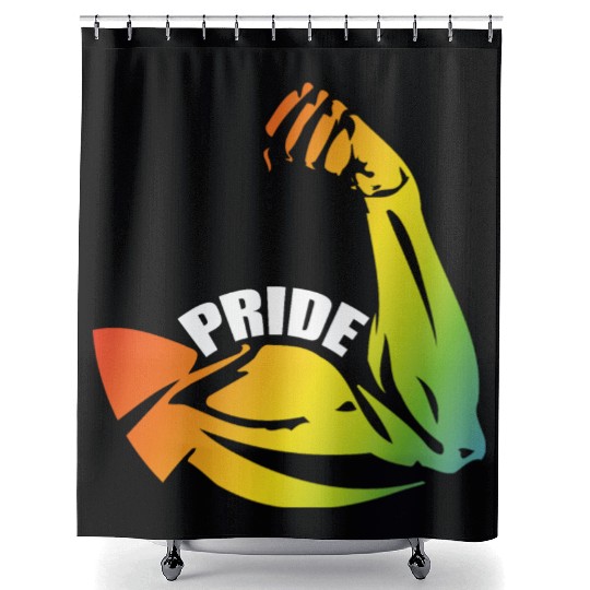 Gay pride Shower Curtains