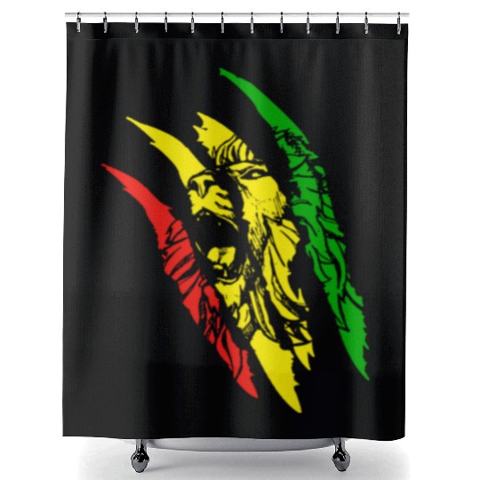 Lion Of Judah - Reggae Music Rastafari Rasta Gift Shower Curtains
