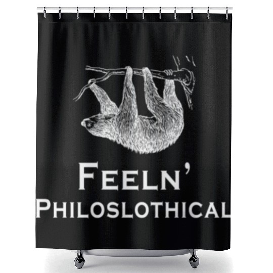 Sloth Feeln Philoslothical Philosophy Philosopher Shower Curtains