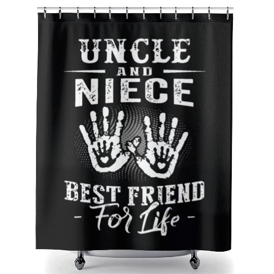 uncle and niece best friend Shower Curtains
