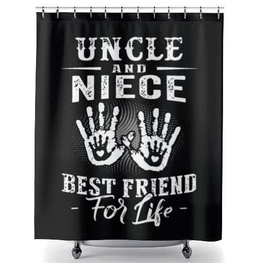 uncle and niece best friend Shower Curtains