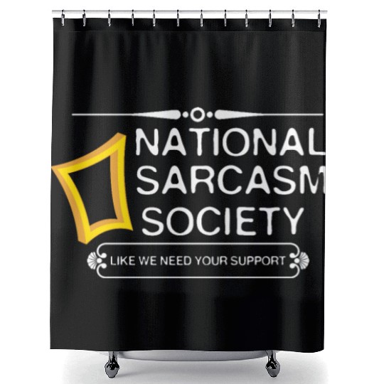 National Sarcasm Society Shower Curtains