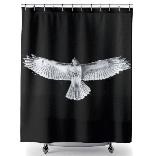 Red-Tailed Hawk Shower Curtains