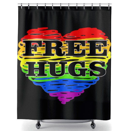 Free Hugs Shower Curtains