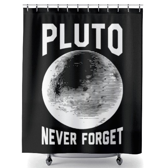 Pluto - pluto never forget Shower Curtains