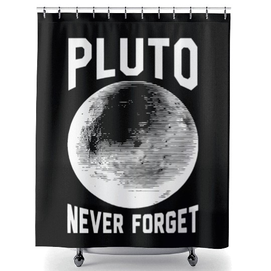 Pluto - pluto never forget Shower Curtains