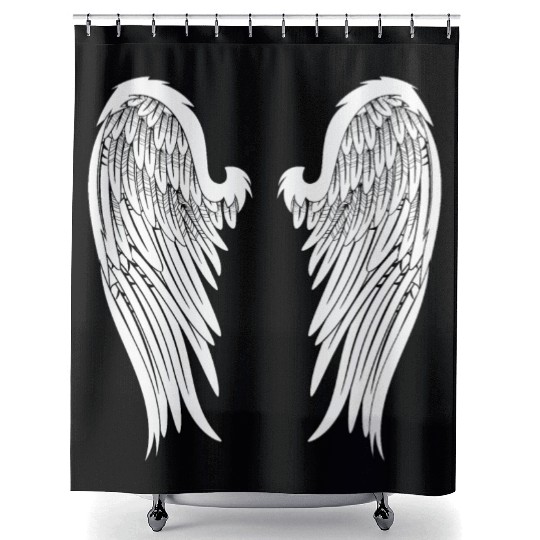 Angel Wings Shower Curtains