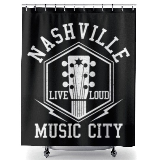 Nashville Tennessee - Country Music City Shower Curtains