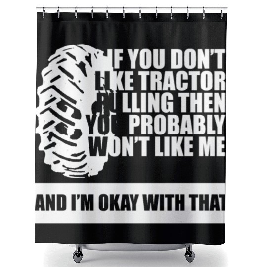 Tractor Pulling Farm Lover Shower Curtains