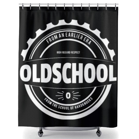 Old School Shower Curtains