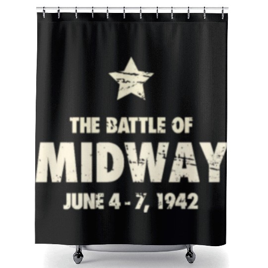 Battle Of Midway - World War 2 / WWII Shower Curtains