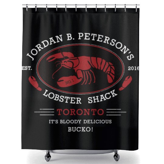Jordan Peterson - Lobster Shack Bucko Shower Curtains