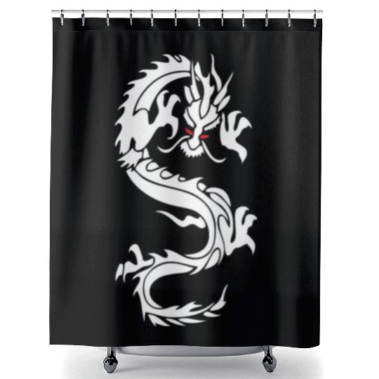 CHINESE DRAGON MMA Shower Curtains