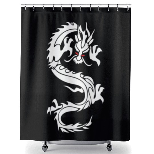 CHINESE DRAGON MMA Shower Curtains