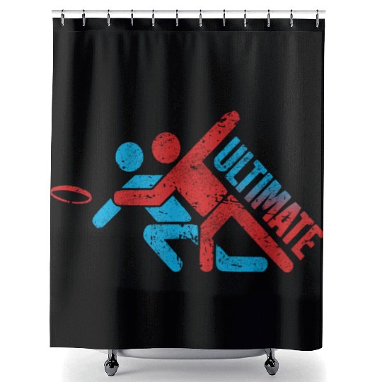 Ultimate Frisbee - Extreme Sports Disc Golf Shower Curtains