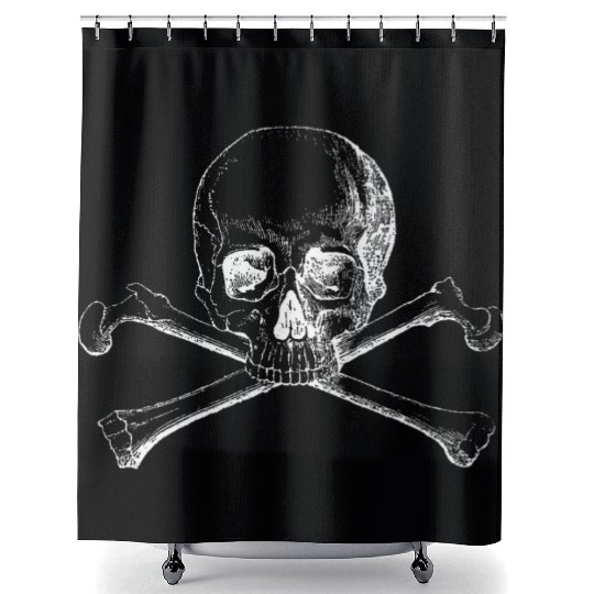 Skull and Crossbones Shower Curtains