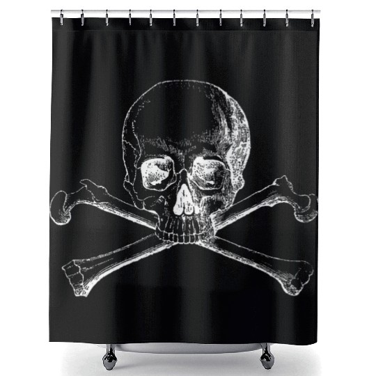 Skull and Crossbones Shower Curtains