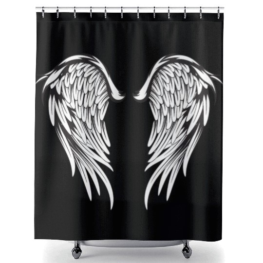 Angel Wings Shower Curtains