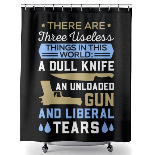 Funny Anti Liberal Shower Curtains,gift,gift idea, gun contr