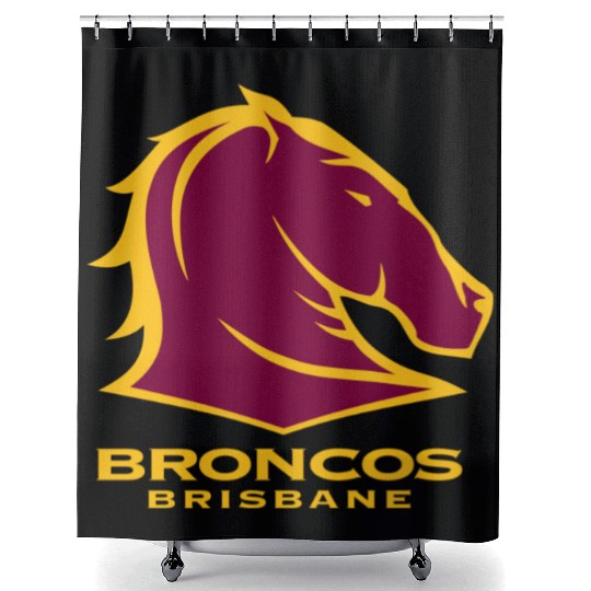 BRISBANE BRONCOS NRL TEAM LOGO PET TANK CAT OR DOG Shower Curtains