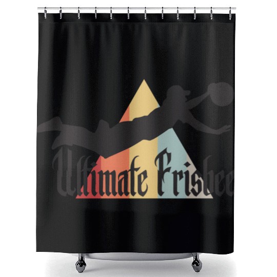 Ultimate Frisbee Layout Shower Curtains