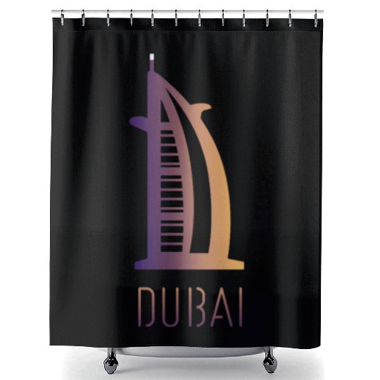 cool Burj al Arab Design in Dubai Shower Curtains