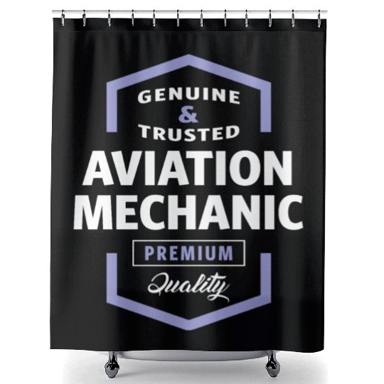 Aviation Mechanic Shower Curtains