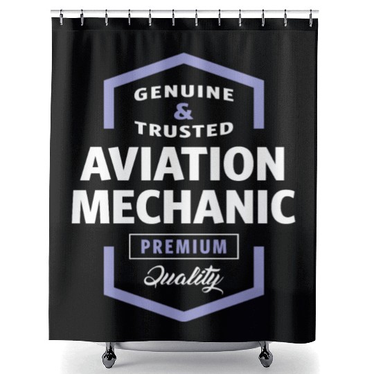 Aviation Mechanic Shower Curtains
