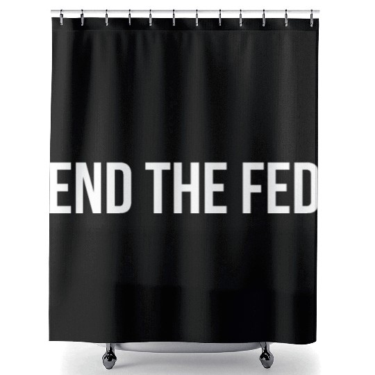 End The Fed Conspiracy Debt Usury Federal Reserve Shower Curtains