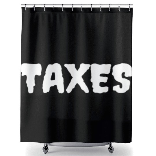 Scary Taxes Funny Joke Halloween Costume Shower Curtains