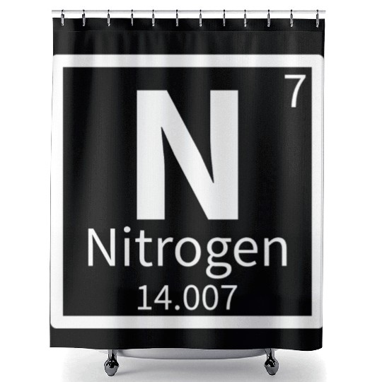 Nitrogen — Periodic Table Element 7 Shower Curtains