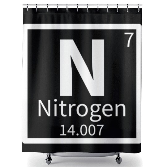 Nitrogen — Periodic Table Element 7 Shower Curtains