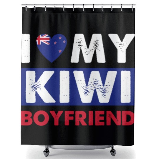 Kiwi Boyfriend Love Shower Curtains
