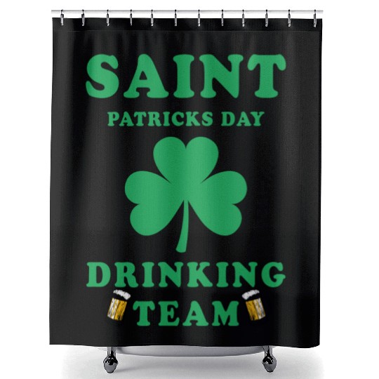 Saint Patricks Day Drinking Team Shower Curtains