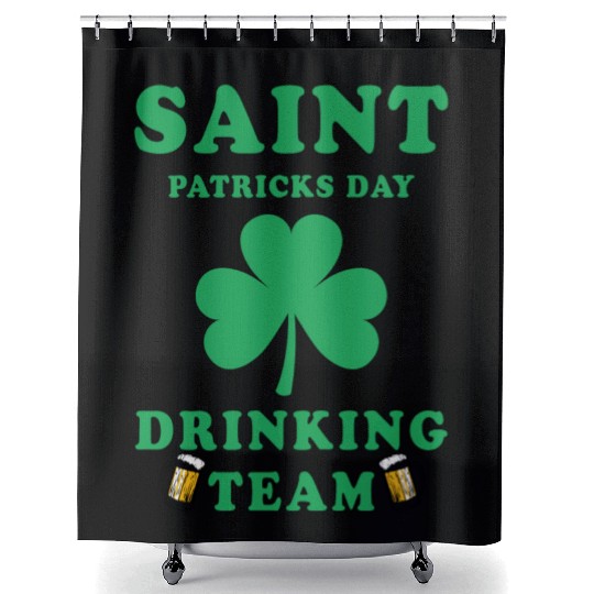 Saint Patricks Day Drinking Team Shower Curtains