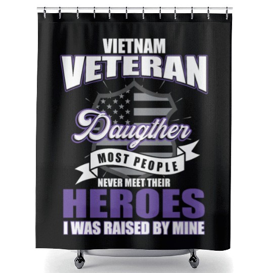Vietnam Veteran, gift, birthday, heroes Shower Curtains